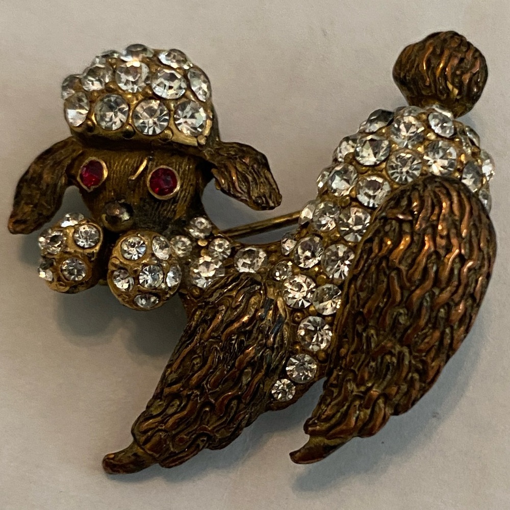 French Poodle Brooch